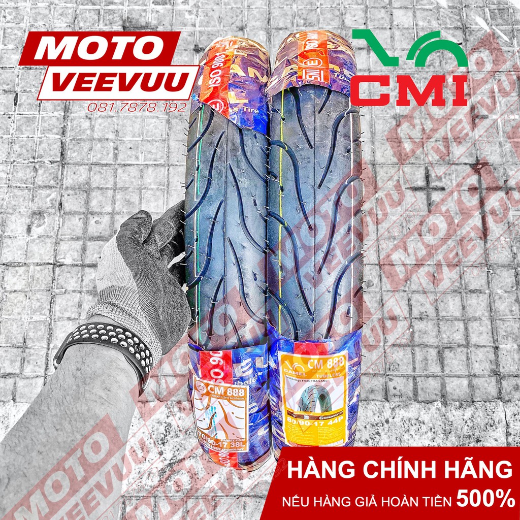 Vỏ lốp xe máy Camel CRV Cheetah 888 Gai Pilot Street 70/90-17 80/90-17 (Lốp không ruột)