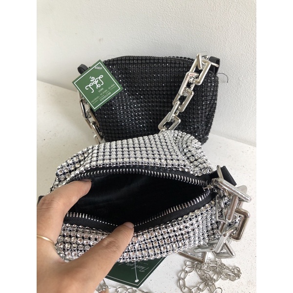 Túi trống mini bling lấp lánh đi chơi đi tiệc (có sẵn + hình thật)