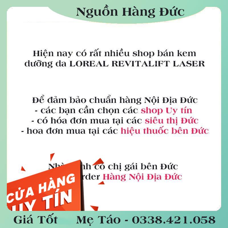 [auth] KEM DƯỠNG DA CHỐNG LÃO HÓA – GIÚP MỜ THÂM NÁM LOREAL REVITALIFT LASER X3, 50ML Nội địa Đức Đủ Bill [Hot]