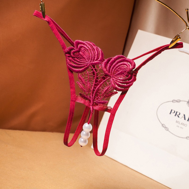 Quần Lót Ren Lọt Khe Hoa Hồng Đính Ngọc Sang Trọng Sexy Gợi Cảm Cao Cấp Mainia Shop