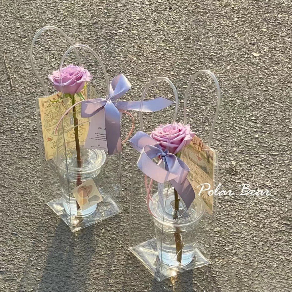 Túi nhựa trong suốt đựng quà 26x10x10cm