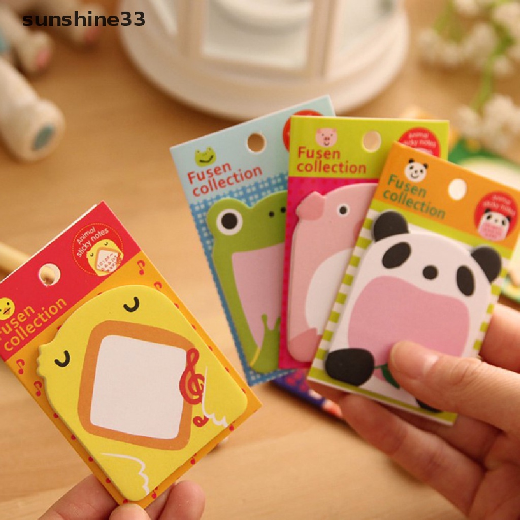 Cute Kawaii Animal Sticker Bookmark It Marker Memo Index Tab Sticky Post Notes .