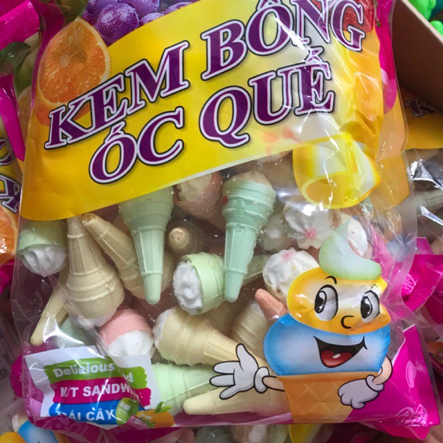 Kem bông ốc quế