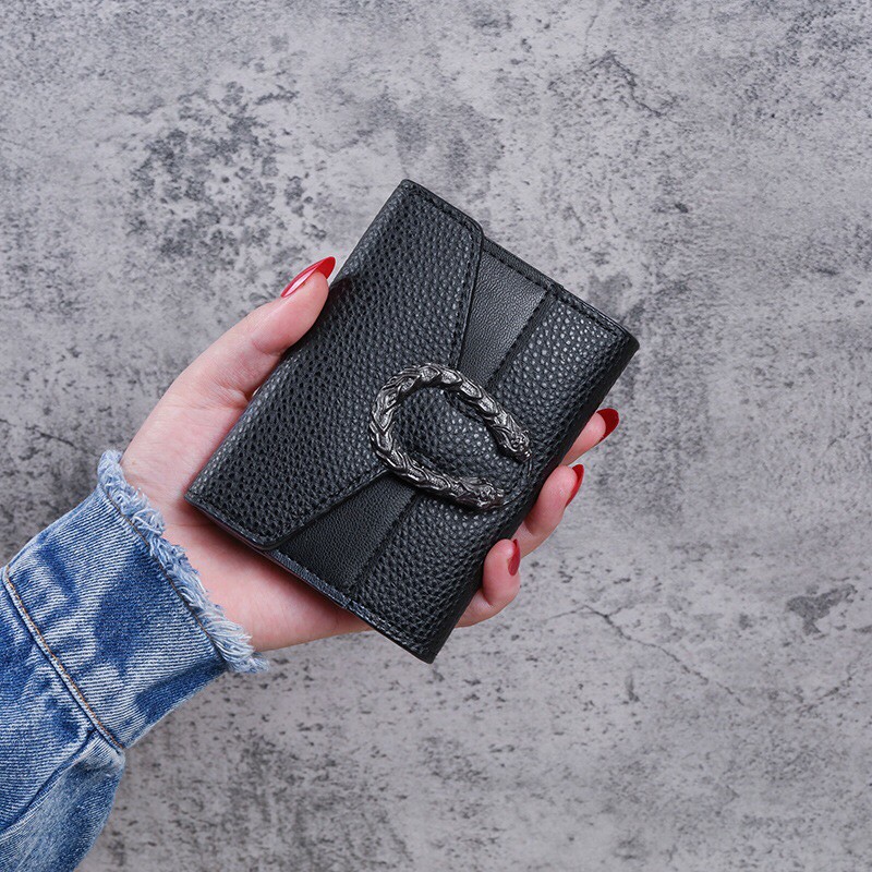 Ví nữ nhiều ngăn mini cầm tay đựng tiền the thoi trang nhỏ gọn bỏ túi LM002