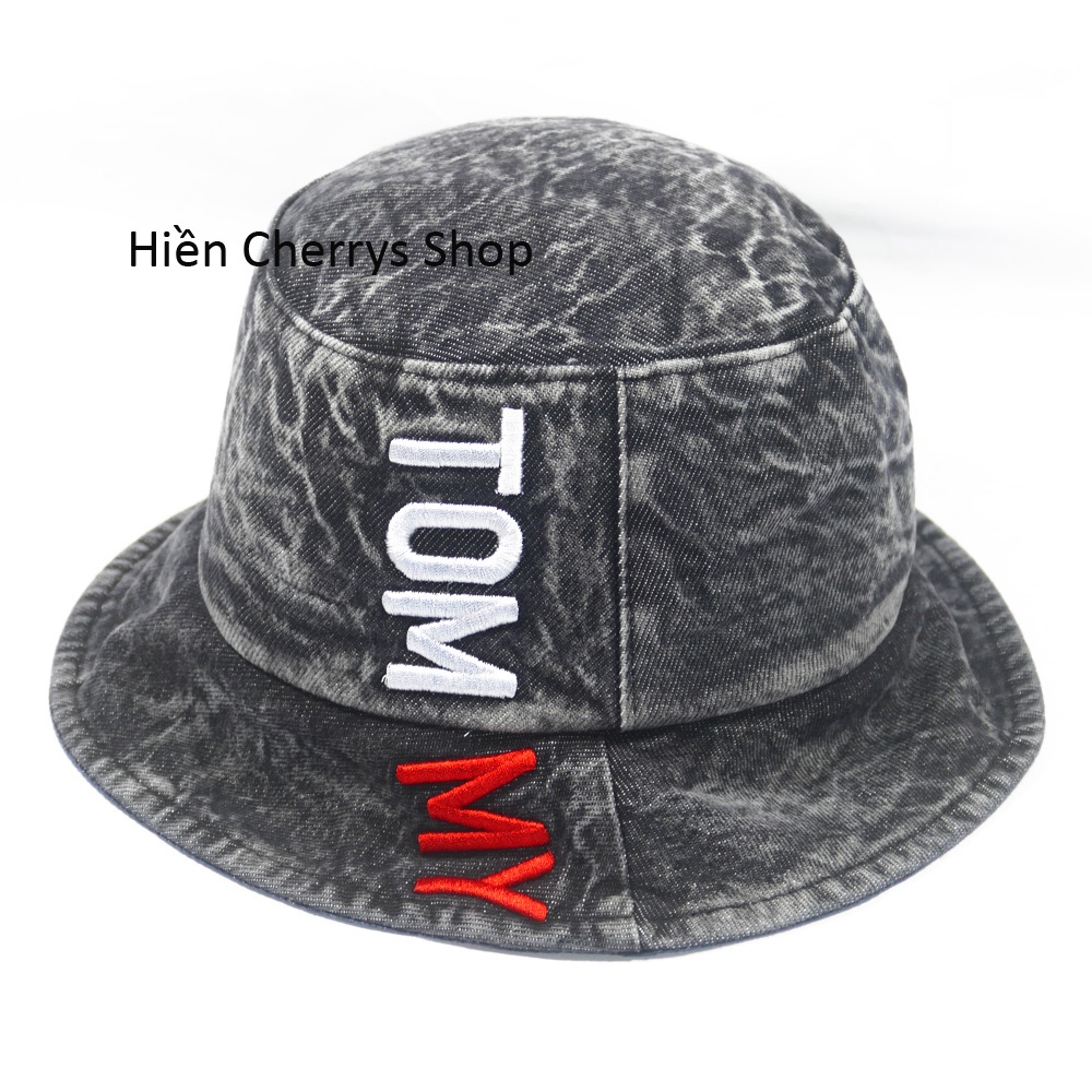 Mũ Bucket Vành Cụp ❤️ Nón Jean Tai Bèo Cao Cấp Kiểu Thêu Chữ Phong Cách Hàn Quốc Hot trend 2022
