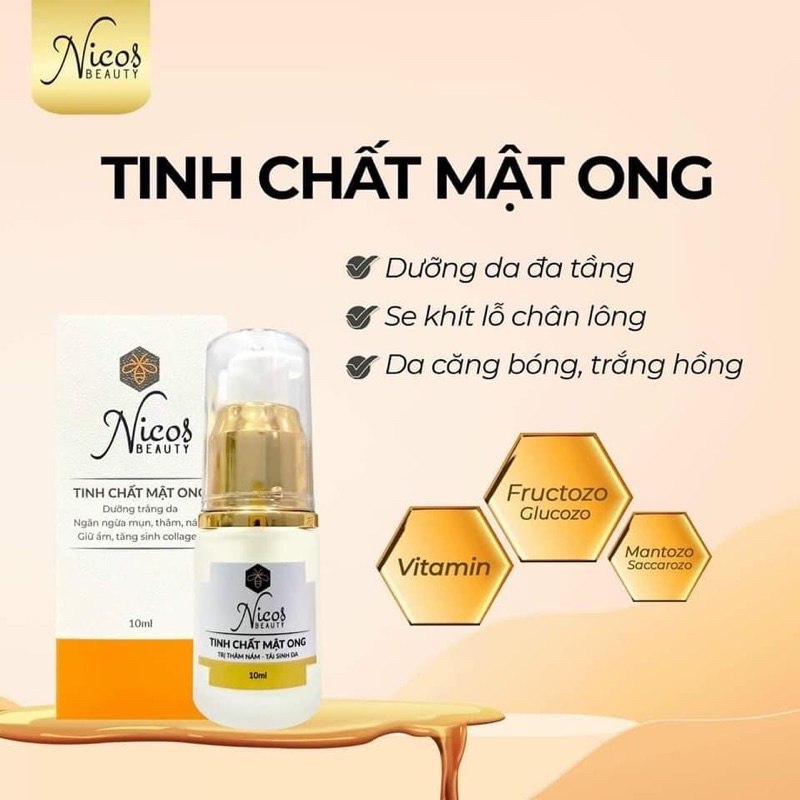 Serum Tinh Chất Mật Ong Nicos Beauty Thanh Nhi Chính Hãng