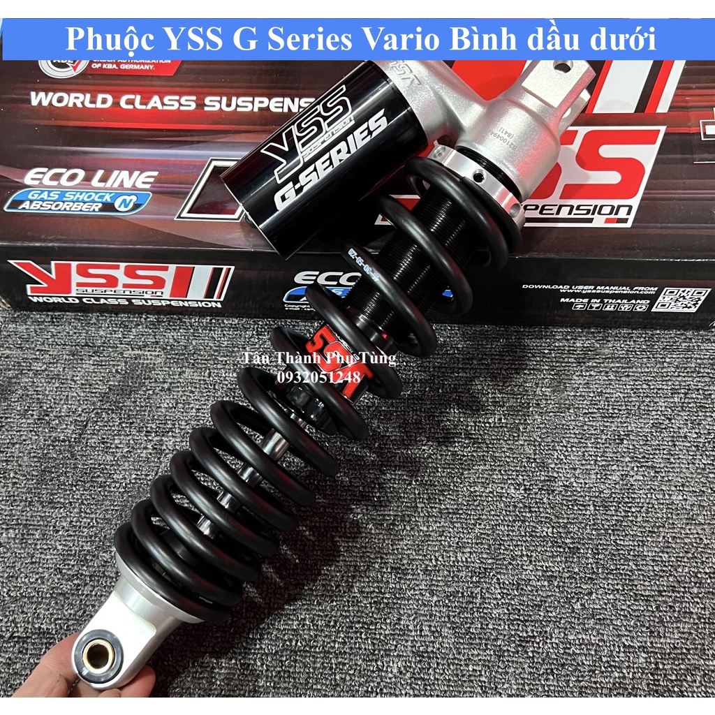 Phuộc YSS G Series bình dầu dưới Vario, Vision, Click, Lead Chính hãng