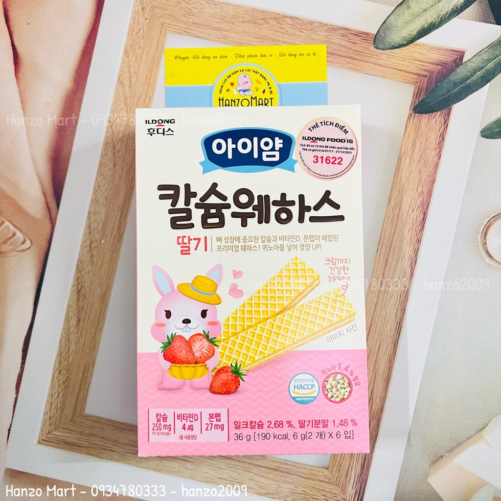 Bánh Ăn Dặm cho bé xốp ildong Hàn Quốc cho bé 7m+