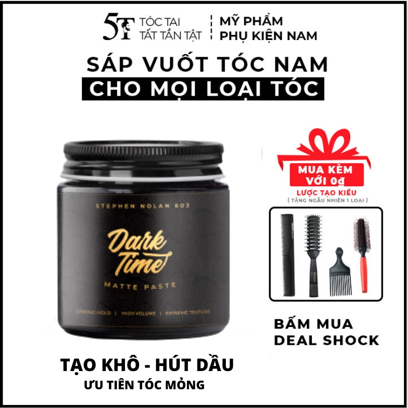 Sáp vuốt tóc nam Stephen Nolan 603 Giữ nếp bền đẹp kiềm dầu tốt- First Time The Second The Eternal Dark Time