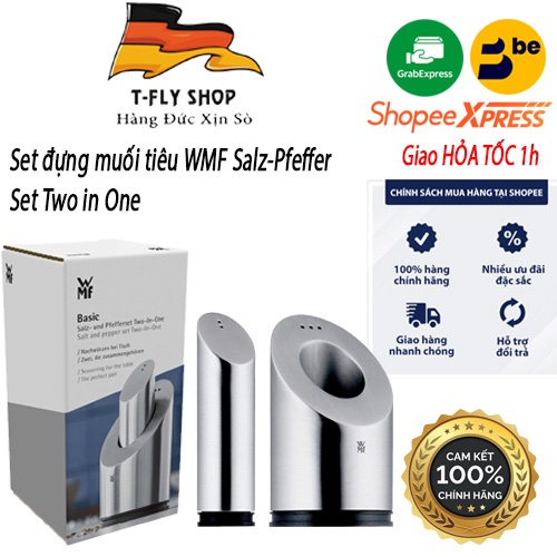 Set đựng muối tiêu WMF Salz-Pfeffer-Set Two in One - Hàng Đức Chính Hãng