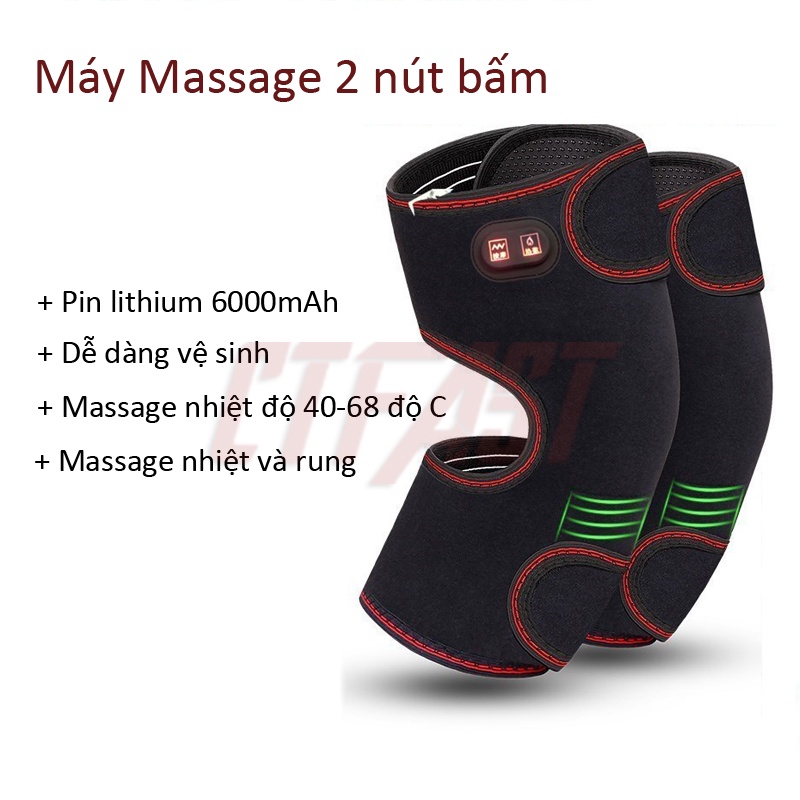 Máy massage đầu gối không dây thông minh CTFAST hỗ trợ điều trị đau khớp gối, công nghệ nhiệt hồng ngoại