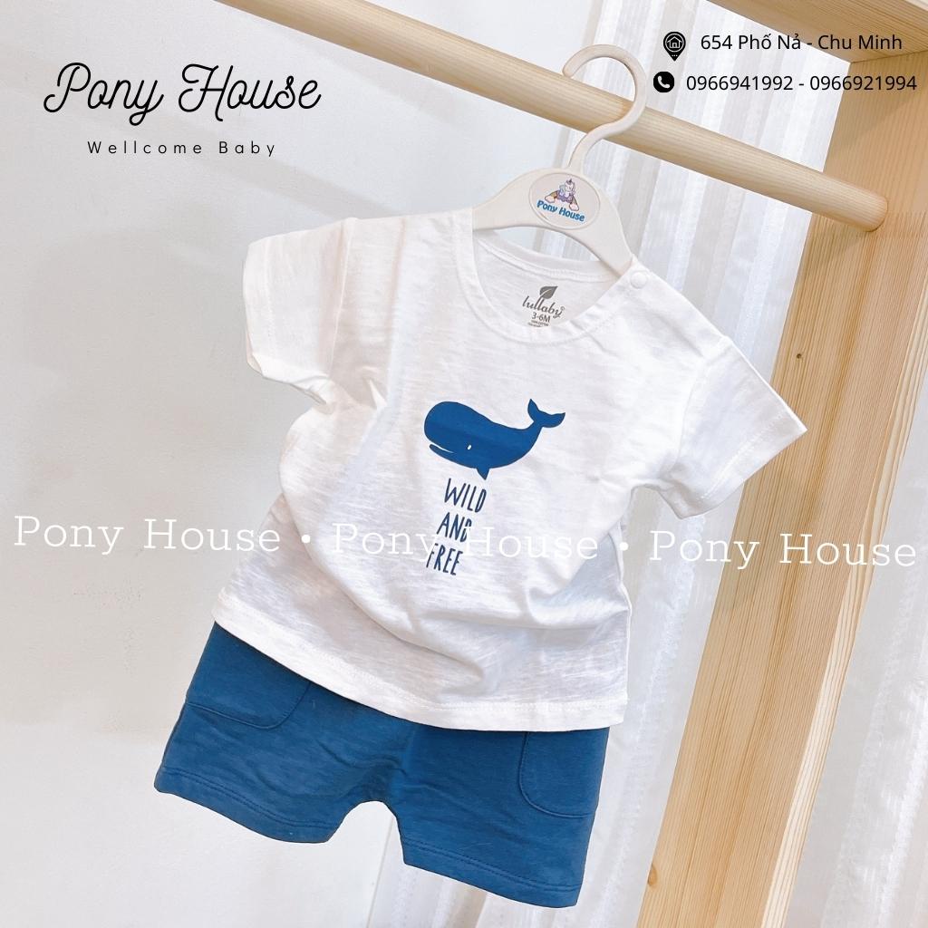 Bộ Cộc Tay Lullaby Chất Cotton Mềm, Mỏng Thoáng Cho Bé Trai Mùa Hè Size Từ 3-6M Đến 3-4Y