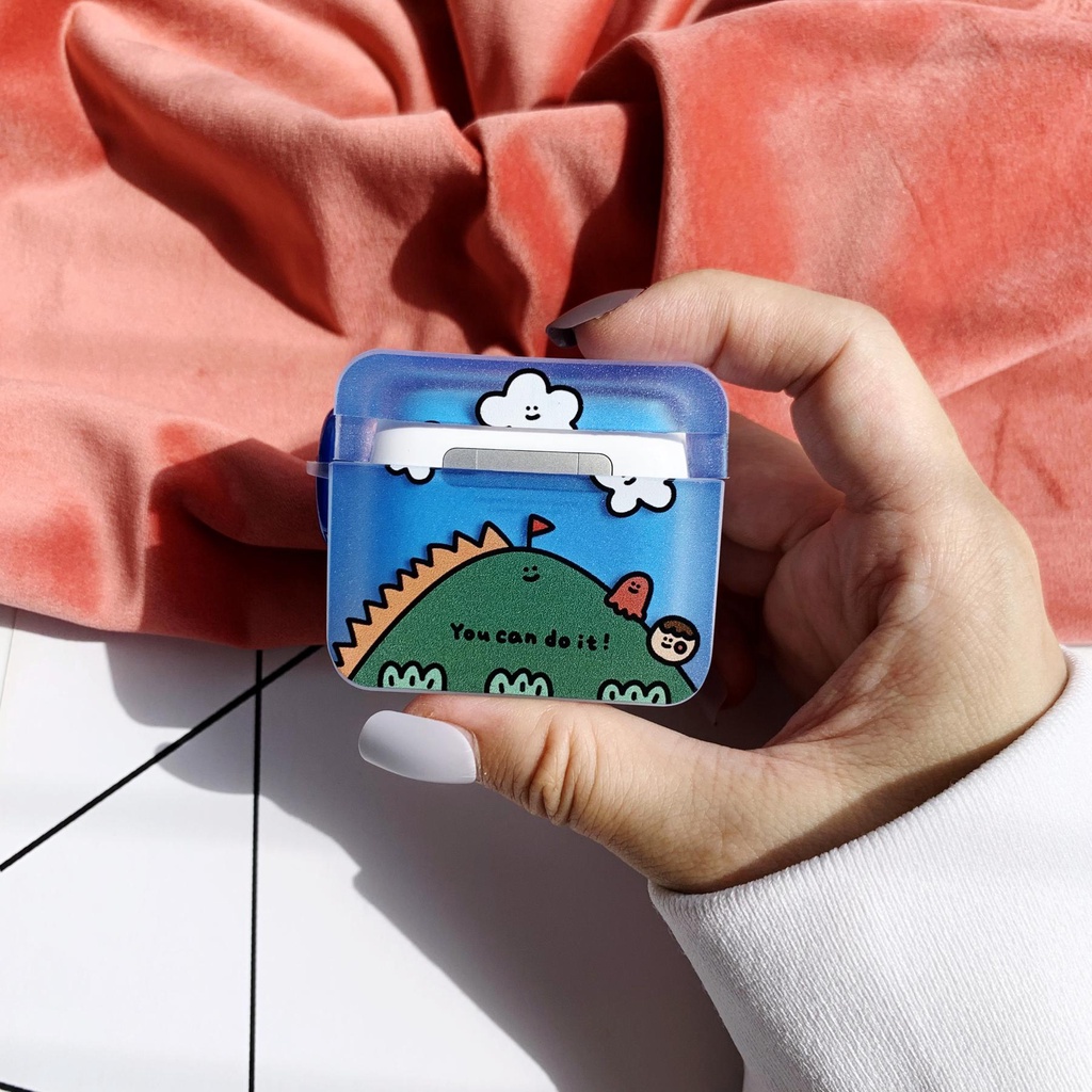 Vỏ Bảo Vệ Hộp Sạc Tai Nghe AirPods Pro 2 2022 Bluetooth Không Dây Chất Liệu Silicon TPU Mềm Chống Sốc Hình Quái Vật Hoạt Hình