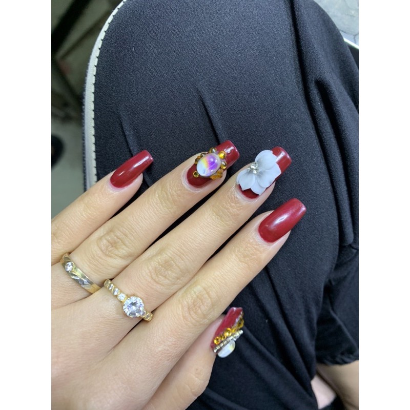 Hoa cúc nhọn - Hoa bột nail