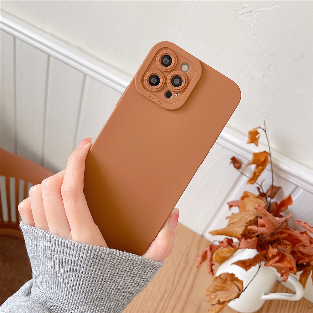 Ốp Điện Thoại Silicon Mềm Nhám Màu Kẹo Cho iPhone 11 12 13 Pro MAX Mini 6 6S 7 8 Plus 7Plus 8Plus XR X XS MAX SE 2020 2022