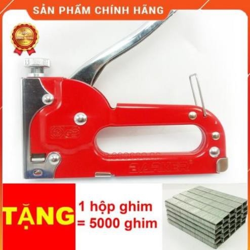 ⚡ LOẠI TỐT ⚡ Súng Bắn Ghim BARKER Có Tăng Lực - Tặng Hộp 5000 ghim 16/6