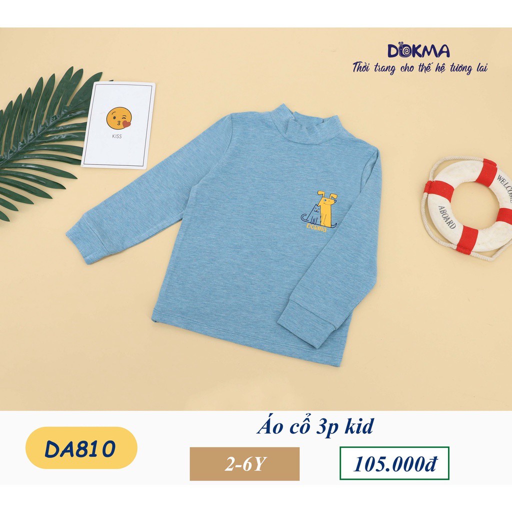 Áo cổ 3 phân sợi tre mềm mịn Dokma DA810, DA912,  DA1089