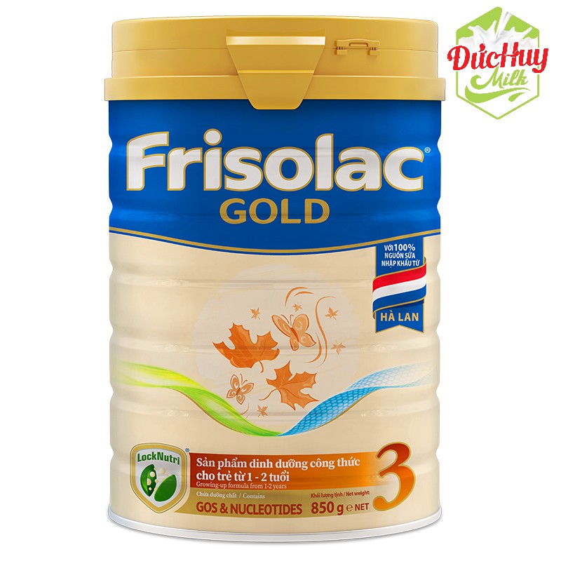 Sữa bột Frisolac Gold Step 3 Lon từ 380g đến 1.4kg_Duchuymilk