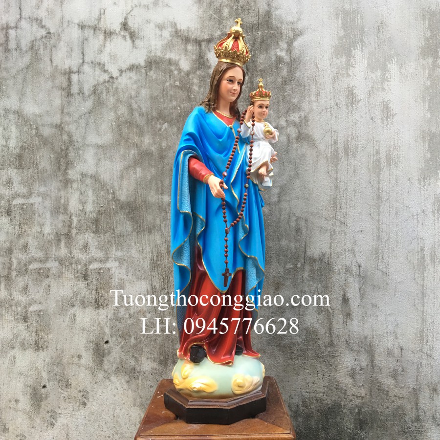 Tượng Đức Mẹ Mân Côi 90cm