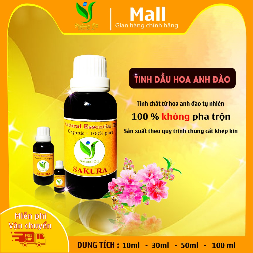 Tinh Dầu Hoa Anh Đào - Tinh chất 100% tự nhiên - Lọ 10 - 30ml