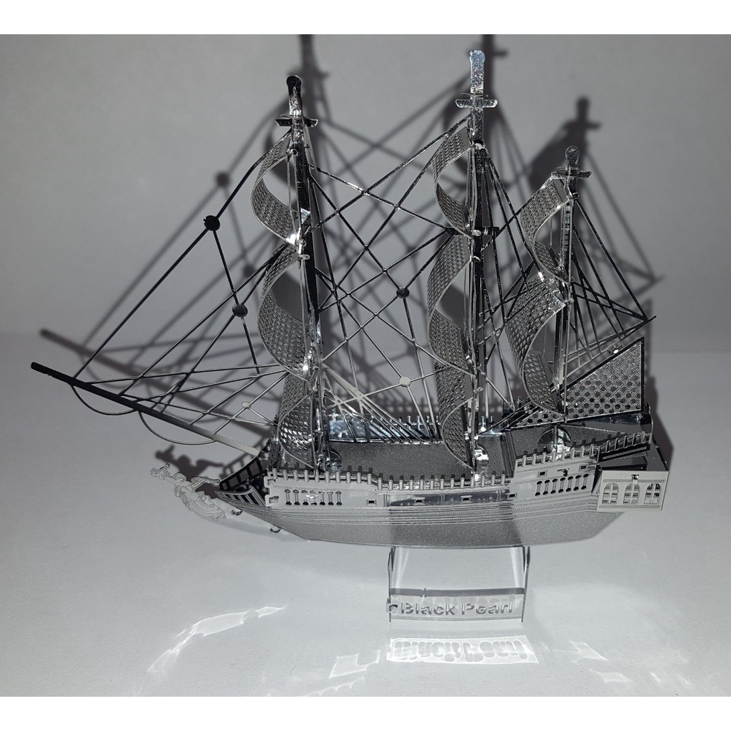 Mô Hình Kim Loại Lắp Ráp 3D Metal Mosaic Tàu Ngọc Trai Đen Black Pearl