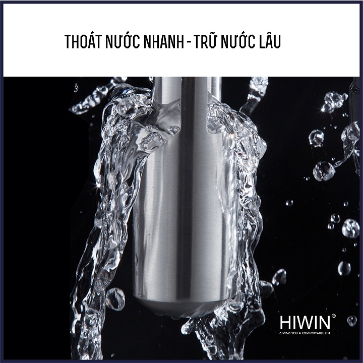 Phễu ga thoát sàn ngăn mùi hôi inox 304 mặt gương bóng kích thước 100x100mm HIWIN FD-431B