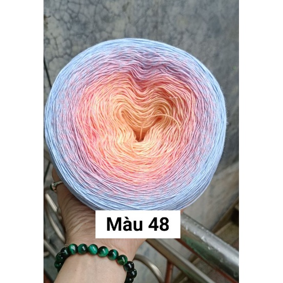 Sợi cầu vồng se chất 100% cotton , sử dụng đan móc áo váy bikini mùa hè