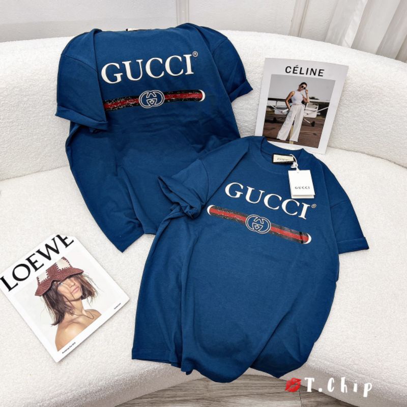 Áo phông chữ xanh hàng QCL1