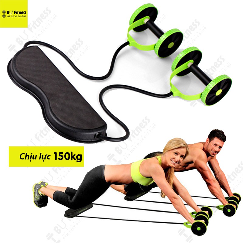 Dụng cụ tập gym tại nhà đa năng REVOFLEX, con lăn tập bụng và toàn thân - Bự Fitness