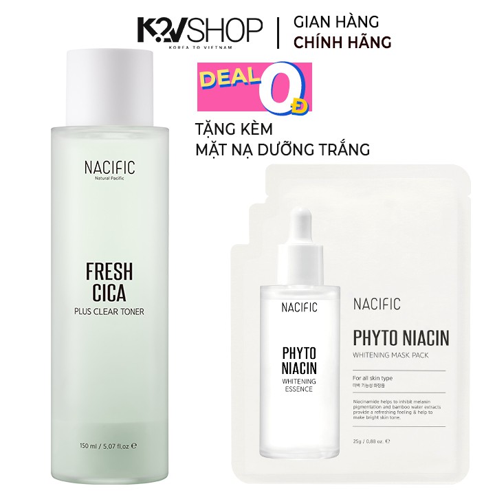 Nước cân bằng dành cho da mụn NACIFIC Fresh Cica Plus Clear Toner 150ml