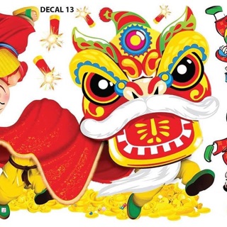 Decal trang trí Tết 2021