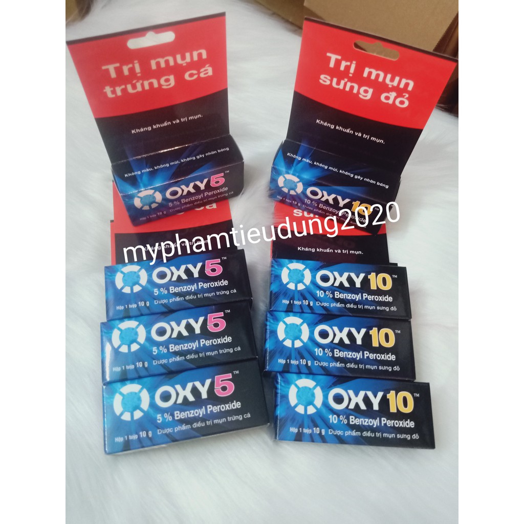 OXY 10 - Oxy 5- kem bôi mụn bọc và mụn trứng cá