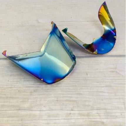 Bộ đôi ốp mõm trước/ốp đuôi sau - Inox - 7 màu - Dùng cho Wave110/ Wave100/ Dream/ Sirius