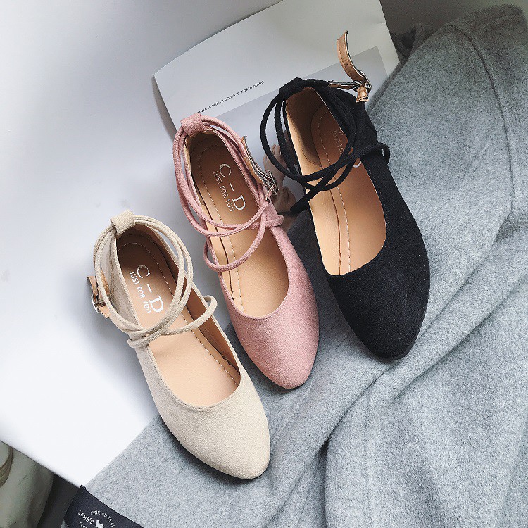 - Giày búp bê nữ buộc dây
