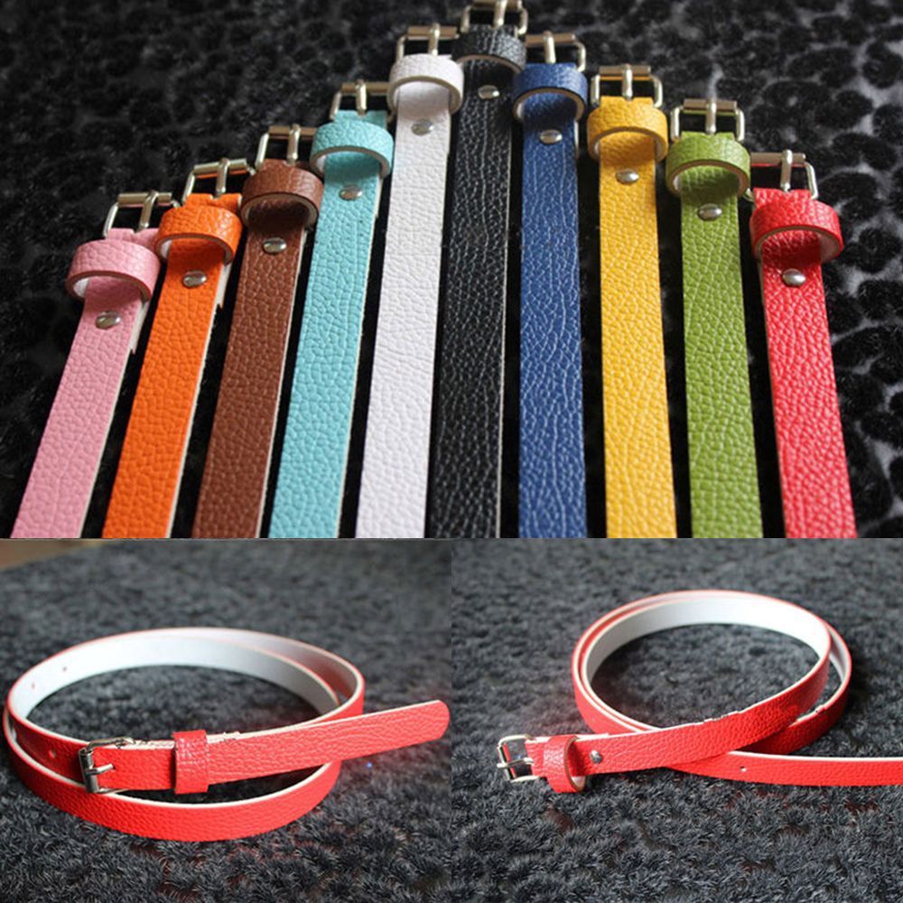 Thắt lưng dây mảnh màu trơn thời trang nữ xinh xắn thanh lịch