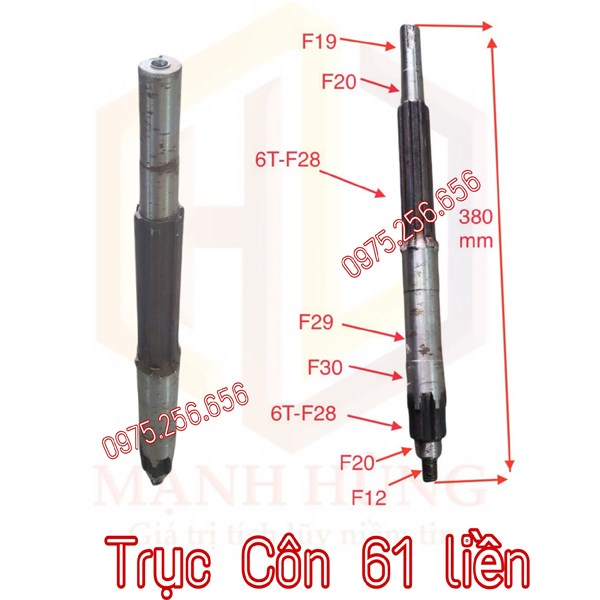 Trục Côn 61 liền