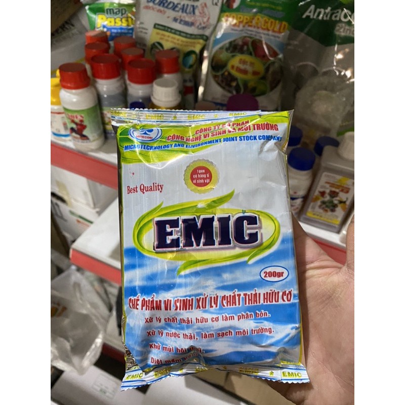 Chế phẩm Emic ủ đậu nành và rác thải hữu cơ 200gram