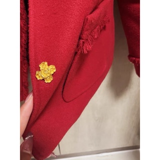 Oder áo dạ thu-đông màu đỏ tươi sang xỉu