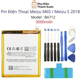 Pin Meizu M6S / Meizu S 2018 BA712 3000mAh | Hàng Nhập Khẩu | Tặng bộ tháo mở + seal dán