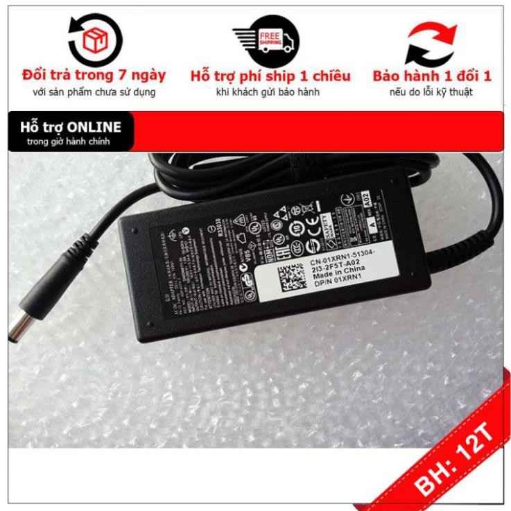 [BH12TH] 🎁 Sạc Laptop Dell Inspiron M411R A860n 1420 E4310 1410 N4050 Vostro 1014 (19.5V-3.34A) Đầu Thường - Hàng Zin.