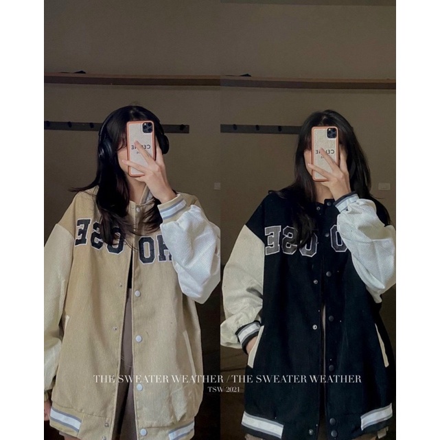 Áo bomber nữ nhung tăm CHOOSE  - Áo khoác mùa đông nữ đẹp free size dưới 65 Kg mã AC01