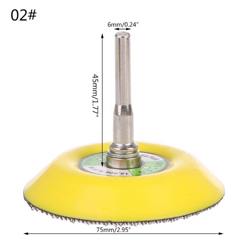 Đĩa mài đánh bóng với chuôi chuyên dụng 3mm/6mm 3&quot;