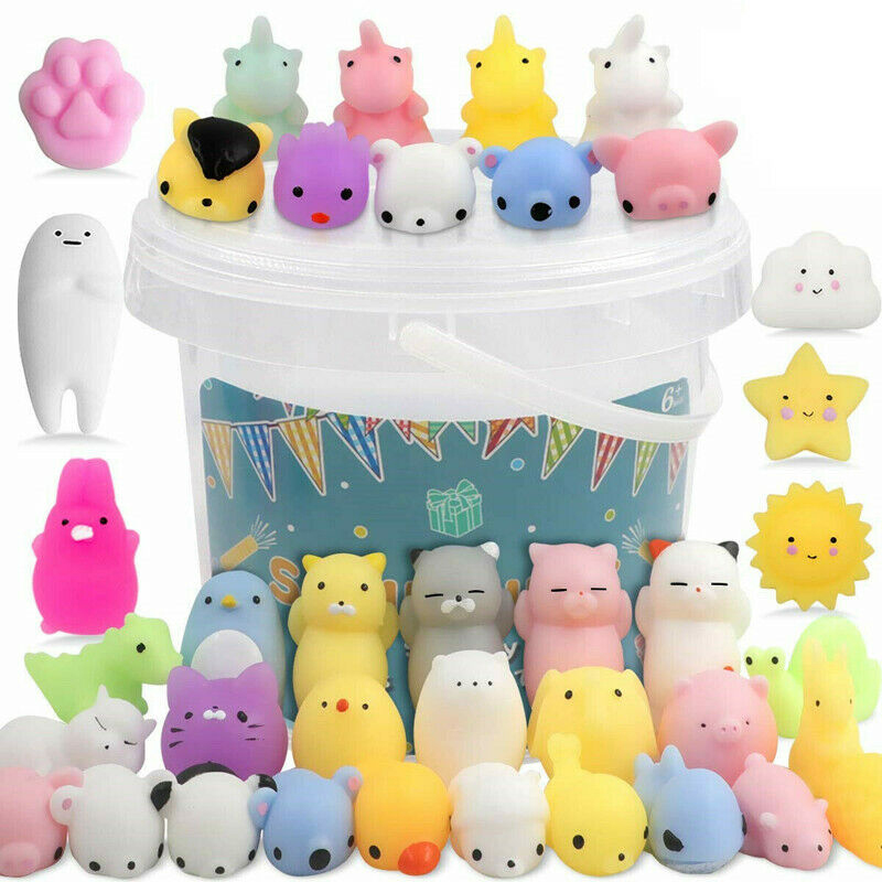 Set 10 đồ chơi bóp dẻo hình động vật dễ thương giúp giảm căng thẳng