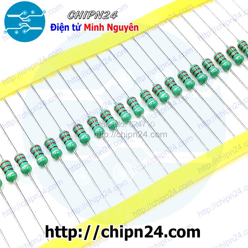 [10 CÁI] Cuộn cảm vạch 1/2W 100uH DIP 0410