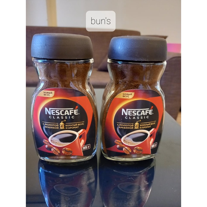 Bột Cà Phê Nestle Đen Không Đường Nhập Khẩu Nga 95g