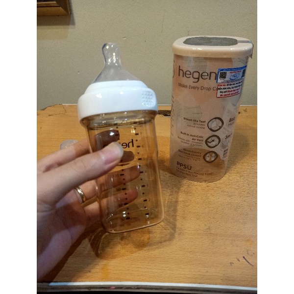 BÌNH SỮA CAO CẤP HEGEN 150ML NÚM SỐ 1/240ML NÚM SỐ 2(3-6M) NÚM TI SIÊU MỀM CHO BÉ
