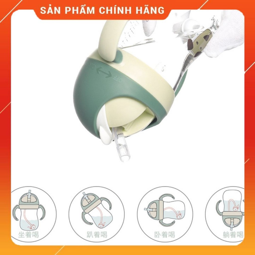 Bình Nước Có Tay Cầm Chính Hãng DILLER Cao Cấp Cho Bé Từ 1 Đến 5 Tuổi Dung Tích 240ml