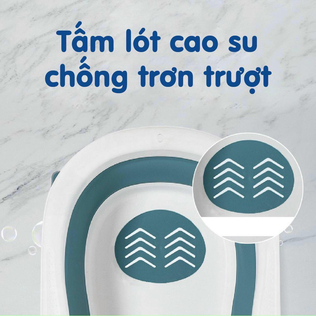 FREE SHIP !!! Chậu tắm gấp gọn tiện dụng kèm phao cho bé yêu