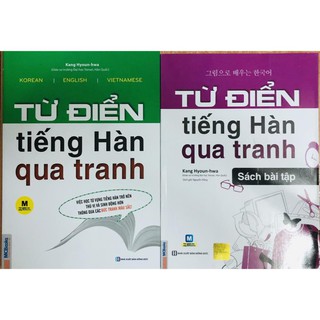 Sách - Combo Từ điển tiếng Hàn qua tranh (SGK + SBT)