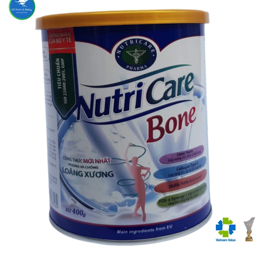 Sữa bột Nutricare Bone Mới phòng loãng xương cải thiện xương khớp (400g)